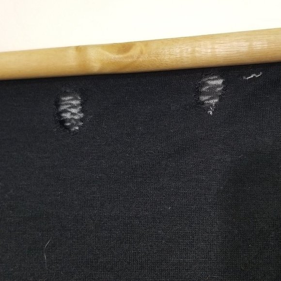 H&M Scoop Neck Black White 3/4 Sleeves Business Casual Office Lightweight Top - Picture 2 of 8